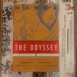 The Odessey by homer translated by Robert Fagles.